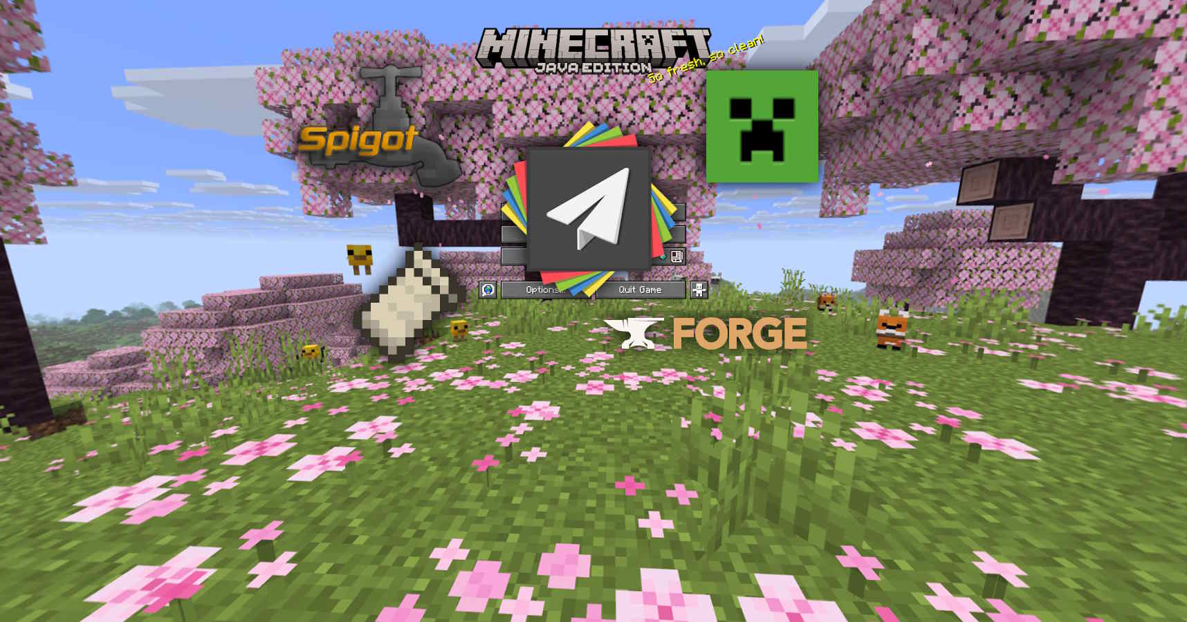 Minecraft title screen